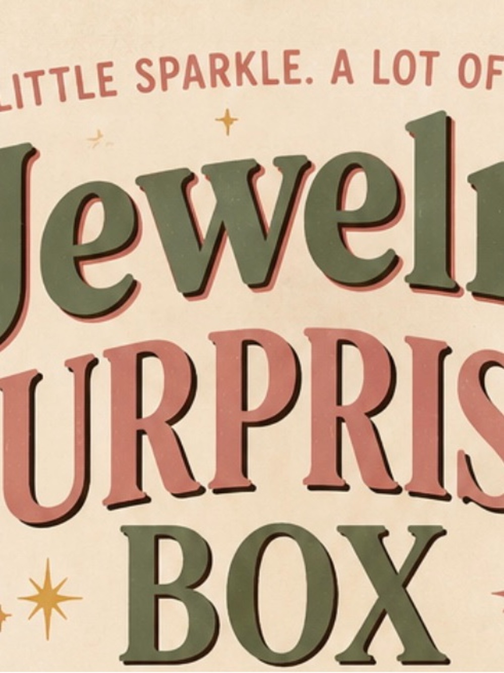Antique ,retro and vintage jewelry surprise box